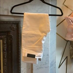 NWT Ann Taylor white jeans full or Capri size 2P